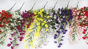 Artificial Eucalyptus Garland Hanging Vine Faux Plant Greenery Plastic Decor Indoor Outdoor Wall Balcony Wedding Party