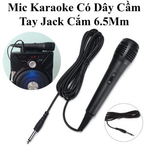 Micro Karaoke Có Dây Jack Cắm 6.5Mm Chuyên Dùng Cho Loa Karaoke