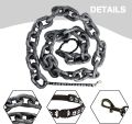 6 Ft Funny Dog Leash - Giant Plastic Chain Leash with Puppy Collar for Small Dogs, Cats, and Puppies - Black Funny Chain Dog Leash. 