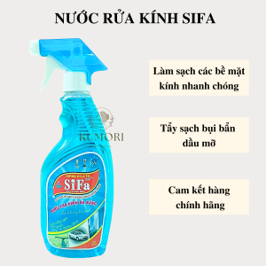 BÌNH XỊT NƯỚC RỬA KÍNH SIFA 650ML dung dịch vệ sinh kiếng nội thất bàn ghế tẩy chùi rửa tủ giường bàn ghế tivi tủ lạnh KUMORI STORE