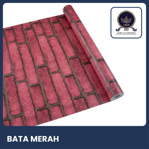 Adipatidinding - Wallpaper Dinding Motif Bata Merah Ukuran 45 Cm x 10 Meter Wallpaper Stiker Dinding Motif Bata Merah Wallstiker Motif Bata Merah Dekorasi Dinding Dekorasi Rumah Dekorasi Ruang Tamu Dekorasi Kamar Tidur