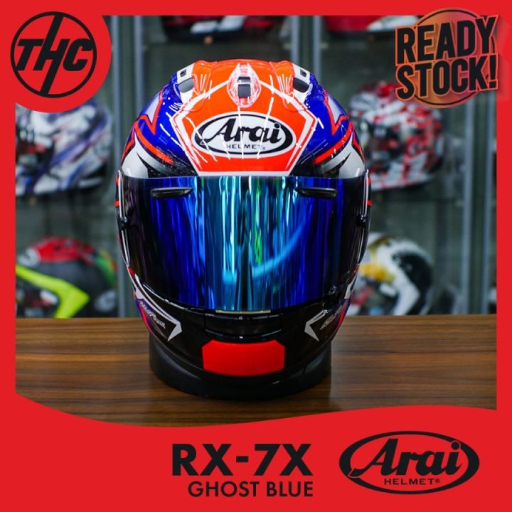 ARAI HELMET RX-7X GHOST BLUE Helm Motor Arai Helm Berkualitas