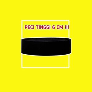 Kopiah Peci Songkok hitam kopiah peci Hitam Tinggi 6 cm 7 cm 8 cm 9 cm Peci Hitam pendek berkualitas bahan tebal dan halus Jaminan Kualitas baik