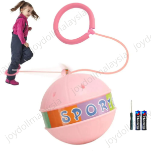 [ READY STOCK ] Flashlights Jumping Ball Bouncing Ball Fitness Exercise Balls Flashing Lightweight Ankle Skip Ball
