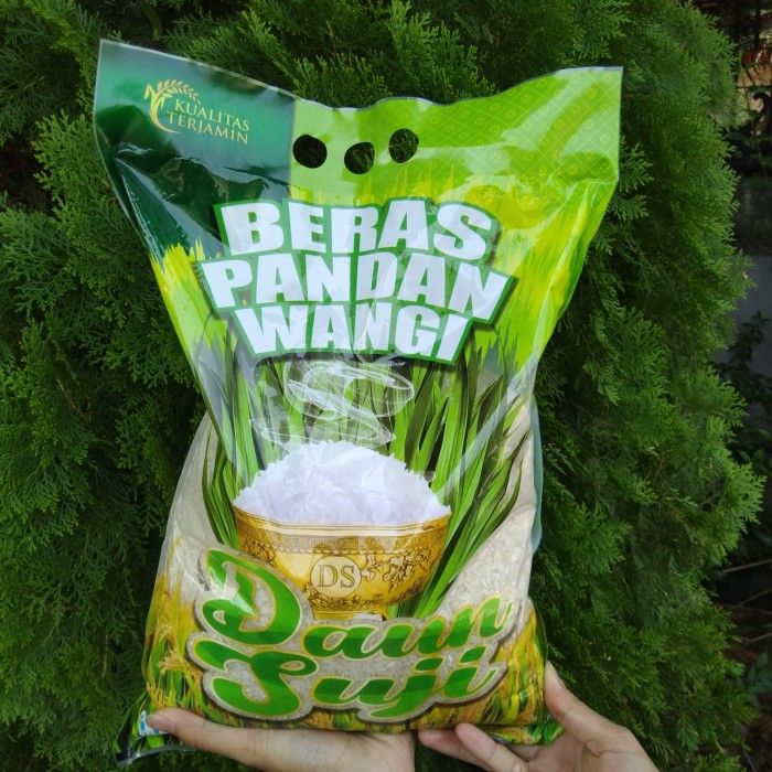 Beras Pulen Pandan Wangi Daun Suji kemasan 5L | Lazada Indonesia