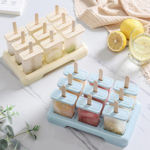 Cetakan Es Krim Dan Stik Kayu Isi 9 Stik Es Krim Kayu Diy Ice Cream