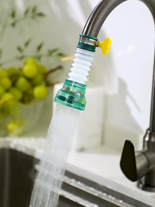 360° Extendable Faucet Water Filter Tap Filter Mineral Stone Splash Proof Rotating Water Saver Penapis Air Paip Dapur