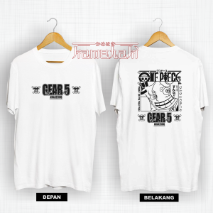 Baju Kaos ANIME LUFFY GEAR 5 db AWAKENING Hito Hito No Mi / Kaos Distro Jepang / Kaos ONEPIECE / Baju Atasan Pria Wanita / Kaos Distro KAMEHAKI