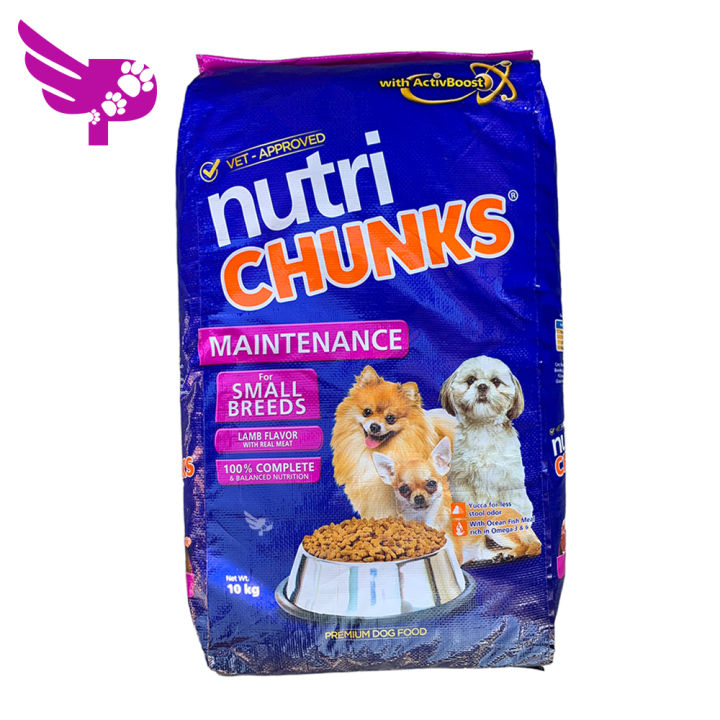 Nutri Chunks Maintenance for Small Breeds 10kg Lamb Flavor Dog