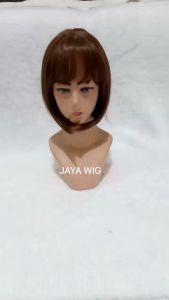 Wig Bob Poni Depan. Wig Rambut Palsu Wanita Model Pendek