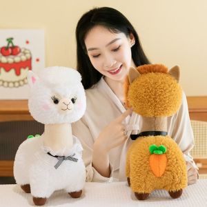 BANZU Soft Little Lamb Plush Doll Fluffy PP Cotton Alpaca Plush Toy Animals Alpaca Dolls Comfortable Animals Stuffed Toys Birthday Gifts