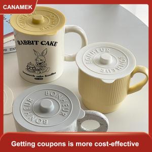 【CANAMEK】 1pcs phổ Silicone Glass cup Bìa niêm phong nắp bảo vệ nhiệt độ bảo quản cho cà phê Sữa cup với lồi xử lý