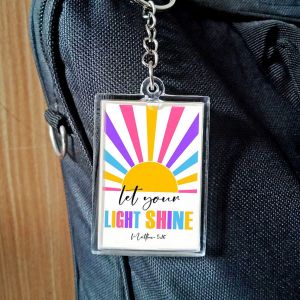 Gantungan kunci akrilik kristen gantungan tas sekolah minggu isi ayat alkitab untuk kado natal kado paskah kado babtis souvenir kristen