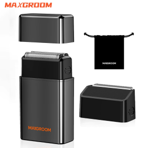 MAXGROOM Original Hair Trimmer Set Shaver for Men Ball Trimmer for Groin Pubic Grooming Body Hair Trimmer Replaceable Ceramic Blade Heads Electric Razor M-9087&M-F5580