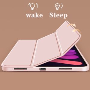 For iPad 10.2 inch Gen 7th 8th 9th iPad Pro 10.5" Air3 Silicone Magnetic Smart Sleep/Wake Stand Tablet Case TPU Back Protective Covers A1701 A1709 A1852 A2123 A2152 A2153 A2198 A2200 A2232 A2270 A2528 A2429 A2430