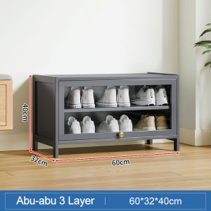 Lemari Sepatu Kayu/Lemari Sepatu/Rak Sepatu Susun Tertutup /Minimalis Kapasitas Tinggi