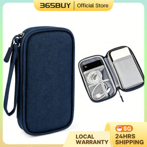 [SG] Waterproof Dual Compartment Cable Organizer Bag Portable Storage Pouch for Charger Device