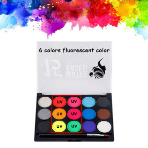bside.ph 15 colors of fluorescent color  Makeup Painting Pigment Water Activated Paints Safe & Non-Toxic Hypoallergenic Facepaints for Halloween Cosplay Costume Party Festival Art Supplies