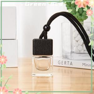 Green sea Dyed Square Cap Black Cap Empty Bottle Car Essential Oil Diffuser Fragrance Air Freshener Scent Perfume Bottle Ornament
