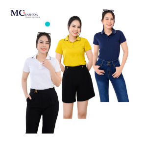 Áo thun Polo nữ cotton thái MC FAshion Áo phông Polo có cổ có viền trẻ trung năng động (ảnh+ video thật)
