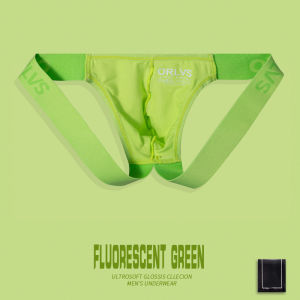 CMENIN ORLVS 3Pcs Cotton Plain Hip Raise Underwear Men Thong Men Jockstraps Transparent Underpants G String men Pouch Underwear OR6207
