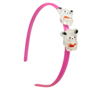 Bando Anak Lucu Karakter Kartun 3D Bando Polos Lucu Gaya Korea Aksesoris Rambut Anak Wanita Headband Polos Warna-Warni Motif Kartun Import PTT