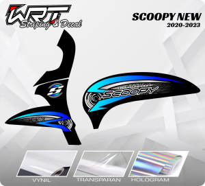 Striping Scoopy Prestige-Stiker Decal New Scoopy 2021-2023 Racing Rainbow v4