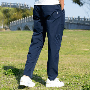 Mens Casual Pants Quick Dry Breathable Waterproof Tapered Pants Lightweight Outdoor Wear