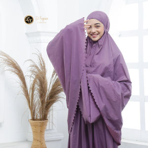 - Mukena Dewasa Naura 2in1 Lasercut Traveling Mini Pouch Katun PremiumTerbaru 2024