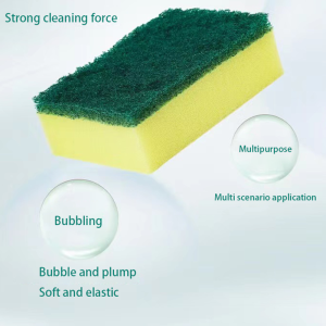 Dishwashing Sponge Multifunctional Magic Wipe Household Kitchen Double Sided Cleaning Sponge Tablewa