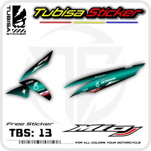Sticker Striping Variasi Motor Mio J - Stiker Striping Motor Mio J Motif Petronas. TBS.13