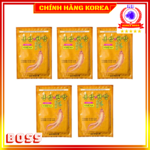 [Combo 10 gói] Cao dán hồng sâm Himena hàn quốc chính hãng gói 20 miếng - Chăm sóc chấn thương giảm đau koreaboss