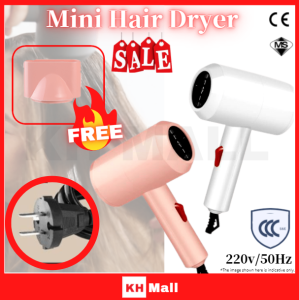 Hair Dryer Mini Hot Air Electric Hair Blower 1000W Strong Wind Warm Blow 3 Modes Fast Dry Portable Viral