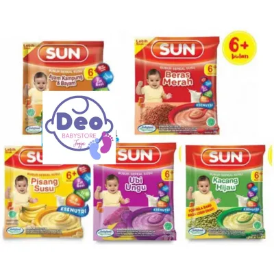 SUN Mpasi Bubur Sereal Sachet 20gr Mp-asi Makanan Bayi Usia 6 bulan