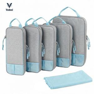 6 Piece Set Compression Packing Cubes Space Saver Storage Bags Luggage Organizer Bags for Travel[Vodool Shophouse]