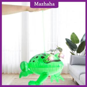 Mazhaha Glowing Inflatable Green Bouncing Frog Toad Ballon Jungle Animal Toy Funny Kids Party Gift Birthday Wedding Decoration