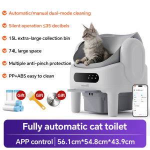 Cat litter box Intelligent fully automatic cat litter box open automatic cleaning poop scooper easy to clean WIFI cat toilet Anti-Splash