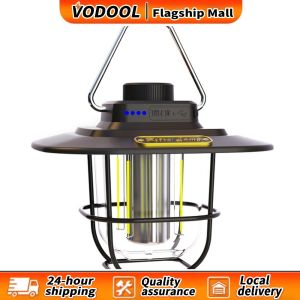 【Fast delivery】 Rechargeable LED Camping Lantern - Portable Emergency Tent Light for Hiking and Outdoor Adventures - Compact and Bright with Adjustable Brightness