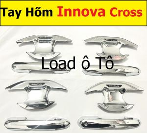 Ốp Tay Hõm Cửa Xe Toyota Innova Cross 2026-26 Mẫu Form Mới Cao Cấp Nhựa ABS Mạ Crom Sáng Bóng