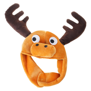 Ấm Sang Trọng Moose Nón trẻ em hình thú Headcover Hat Cho Trẻ Em Và người lớn ấm áp Mùa Đông Mũ Nón Phụ Kiện Kỳ Nghỉ Mũ Nón