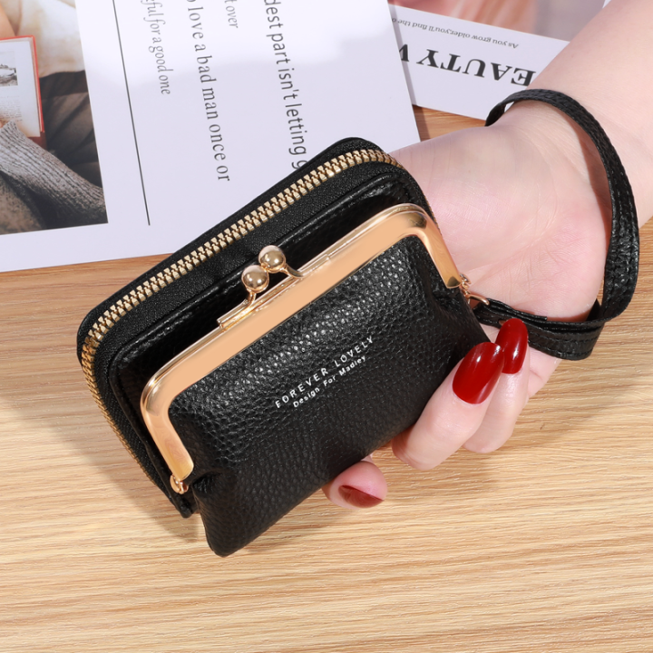 New LY102 Korean CutE Coin Purse Detachable Wallet Ladies Card Holder 2in1 card purse wristlet women Lazada PH