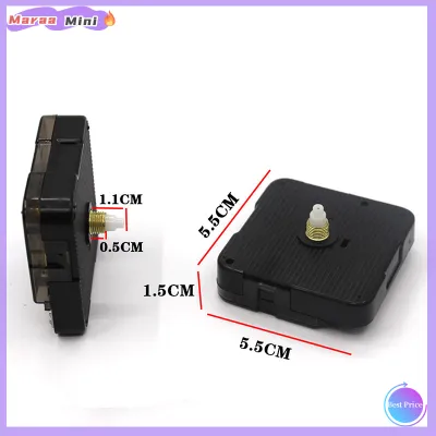 Maraa 1pcs DIY Quartz Black Wall Clock Movement Mechanism Repair Parts Silent