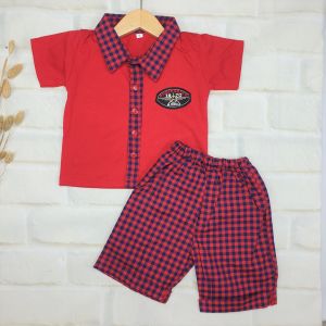 Baju Setelan Anak Laki Laki Kemeja Anak Cowok Cotton 810