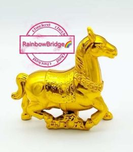 Horse Figurine Symbol of Strength & Prosperity New 2026 #Model: 0019 #SIZE: H8.5cm Colors: GoFE