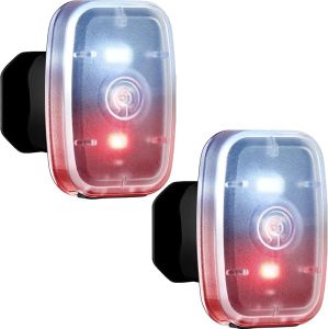 LED Safety Running Lights for Runners USB Rechargeable Bike Rear Light Clip on Strobe Running Lights with 5 Modes Blinking Walking Lights for Night Cycling Hiking Pet