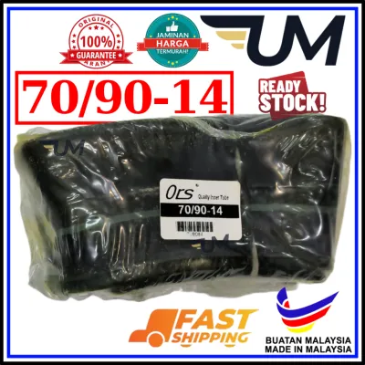 TUBE ORS 70/90-14 80/90-14 TAYAR TIRE TYRE MOTORCYCLE MOTOR TUBED TYPE 14 INCH