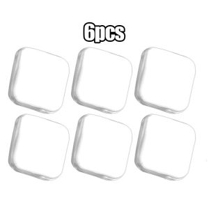 6pcs Self-Adhesive Square Silicone Protection Porte Pad Wall Shield Buffer Crash Pads