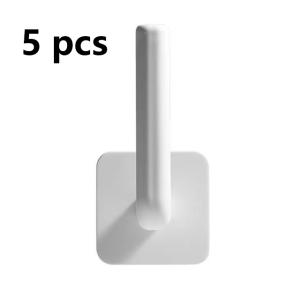 Multifunctional L-Shaped Wall Hook Punch Free Adhesive Design Durable Organizer Hook for Home