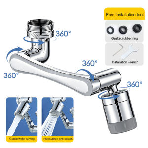 【✅SG stock】1440° Rotatable Filter Faucet Nozzle Faucet Extender Aerator Sprayer 2 Spray Modes