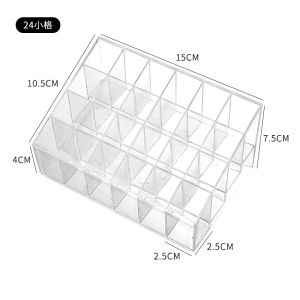 Khay đựng son 24 ô nhựa mica siêu bền trong suốt